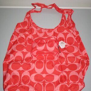 COACH - NYLON PACKABLE PARK SIGNATURE FOLDING TOTE NEW WITH TAGS